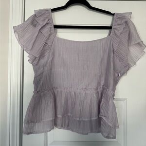 Periwinkle OnTwelth Peplum Top